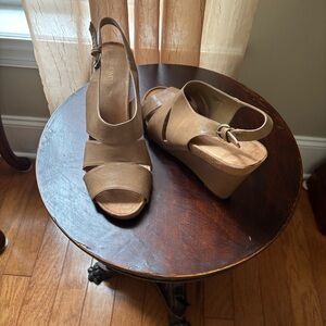 Abound Tan Wedge Sandals